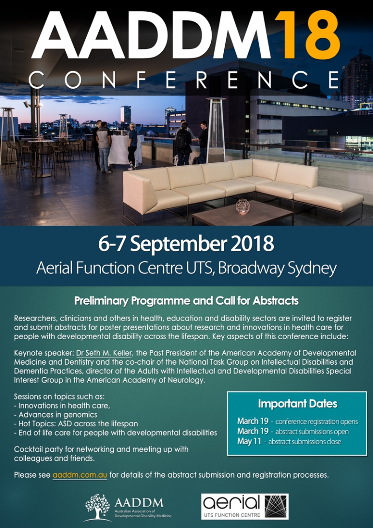 AADDM18 flyer