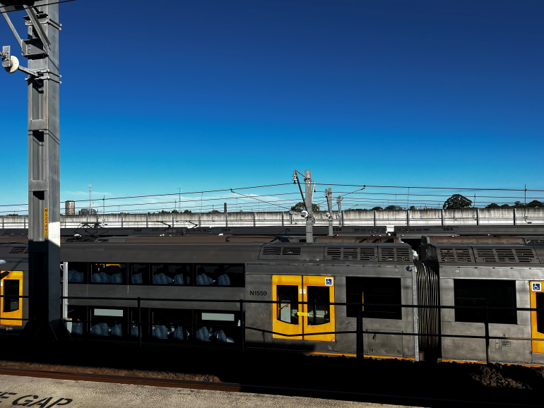 Ellie's train to work