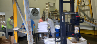 Chris at work