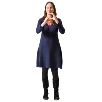 Interpreting doing sign language