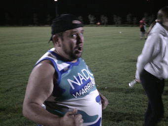 Chris playing touch footy