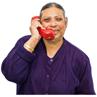 Woman on phone
