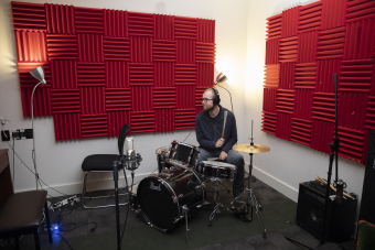 Jerrah in recording studio